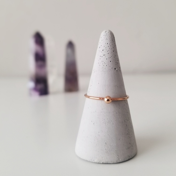 Rose Goldfilled Ball Stacker Ring - Picture 2 of 3